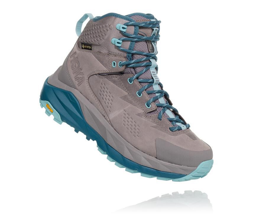 Hoka One One Kaha Gore-Tex - Women Hiking Boots - Grey,Australia KQP-154639